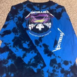 Metallica Tie Dye Long Sleeve Shirt